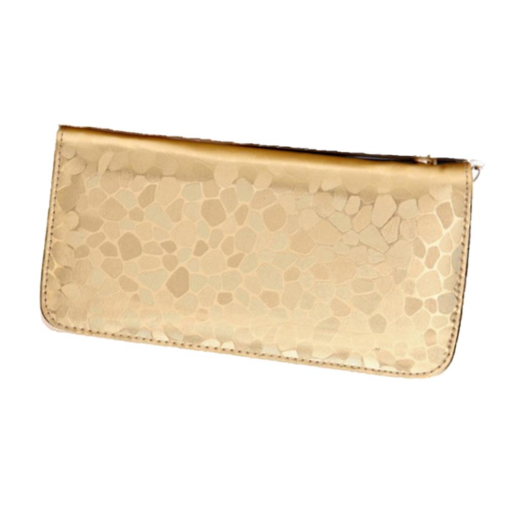 Kvinder clutch taske vintage aften clutches tasker berømte band håndtaske pung til banket bryllupsfest håndtasker: Guld