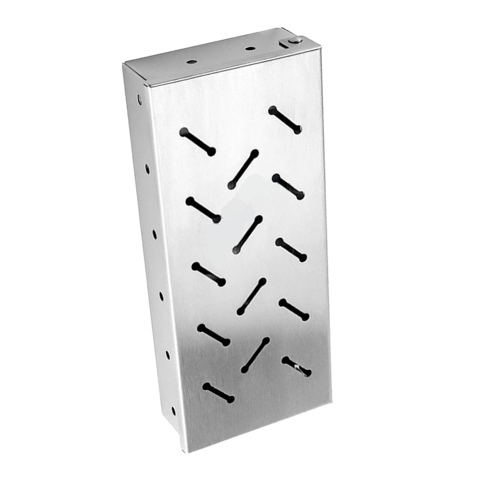 Barbecue Stainless Steel Smoker Box High-Temp Resistant for Meat Smoking
