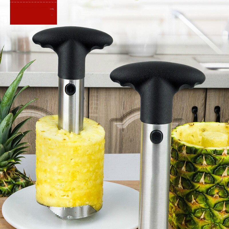 430 Rvs Ananas Snijden Creatieve Uitboren Apparaat Kleur Box Is Opgewaardeerd Te Verminderen 1 / 3 Volume