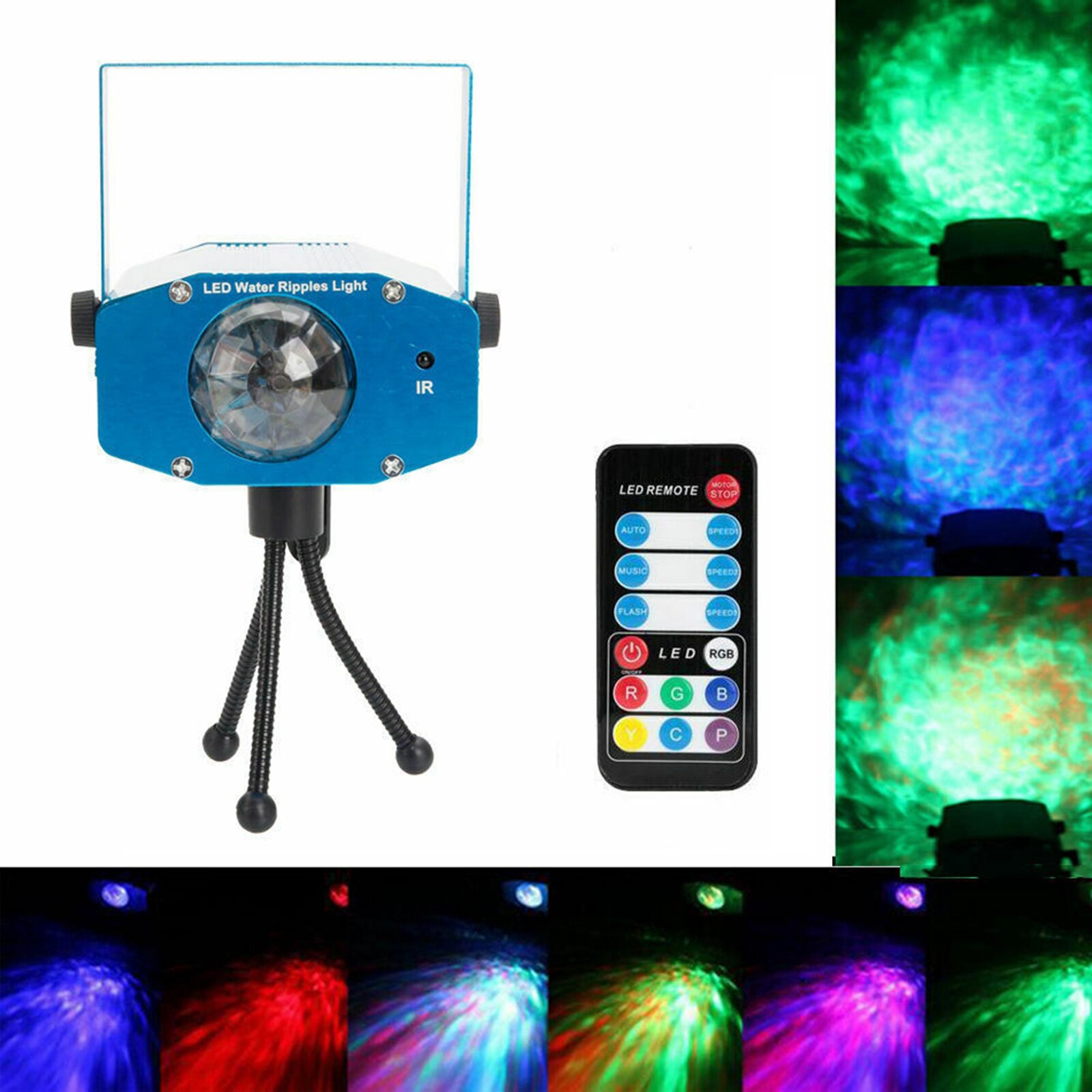 Rvb eau s lumières stroboscope 3 Modes mariage KTV lampe décor