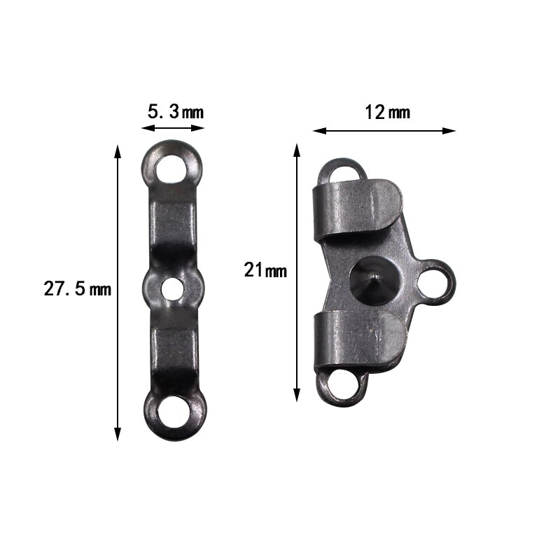 100 Stks/set Kledingstuk Haken Metalen Broek Rok Haken Voor Pak Broek Knop Diy Kleding Naaien Accessoires