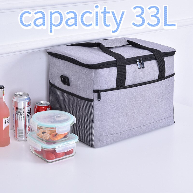 Borsa isolante per Picnic borsa da picnic per viaggi all'aperto borsa isolante impermeabile e di grande capacità: capacity 33L