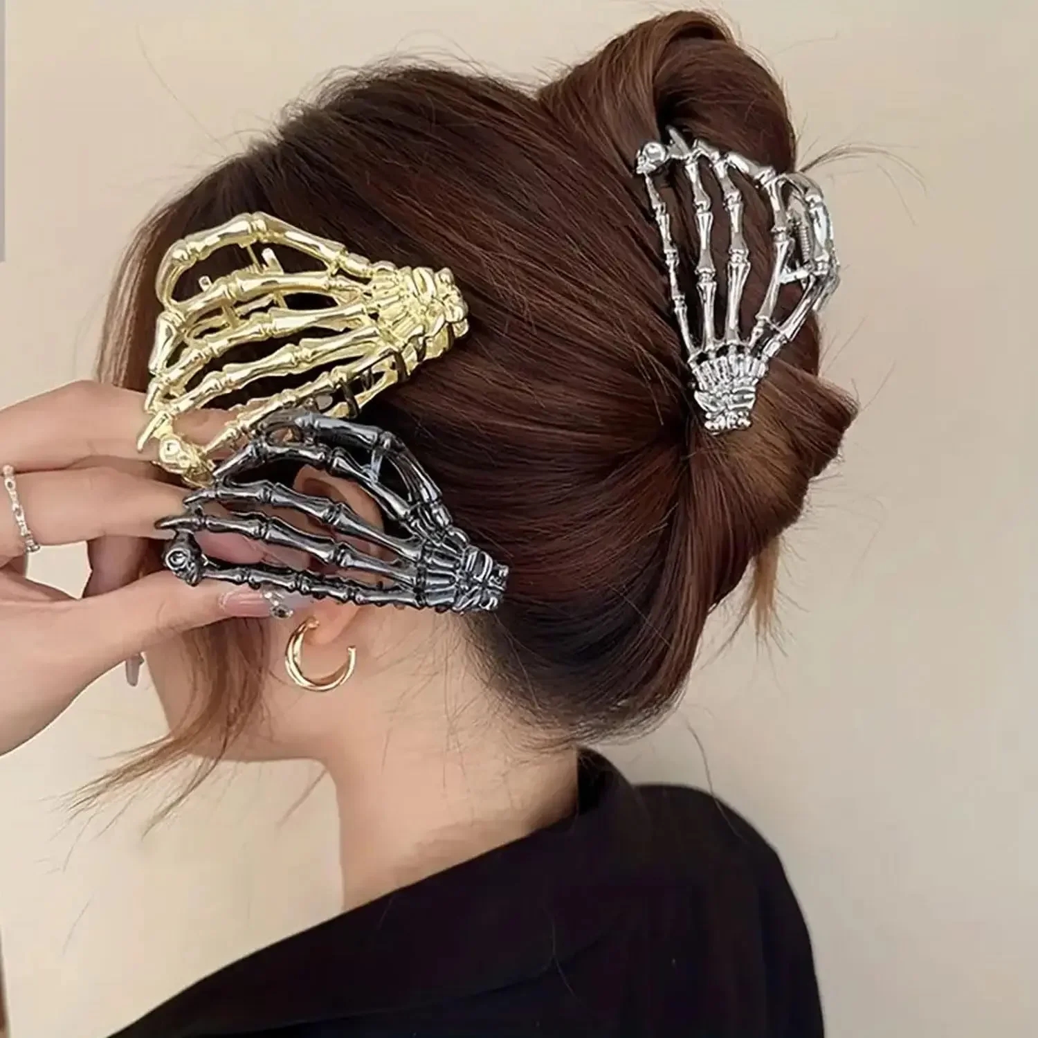 Spider Web Metal Hair Crab Clips Alloy Halloween Hair Claw Clips Hairgrip Hairpin Barrette Clamps Party Hair Accessories