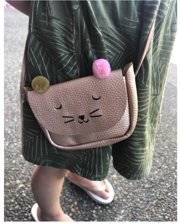 5 stuks zo schattige kinder pu leren kattentas kinder schoudertas meisjes schoudertas munt portemonnee peuter portemonnee
