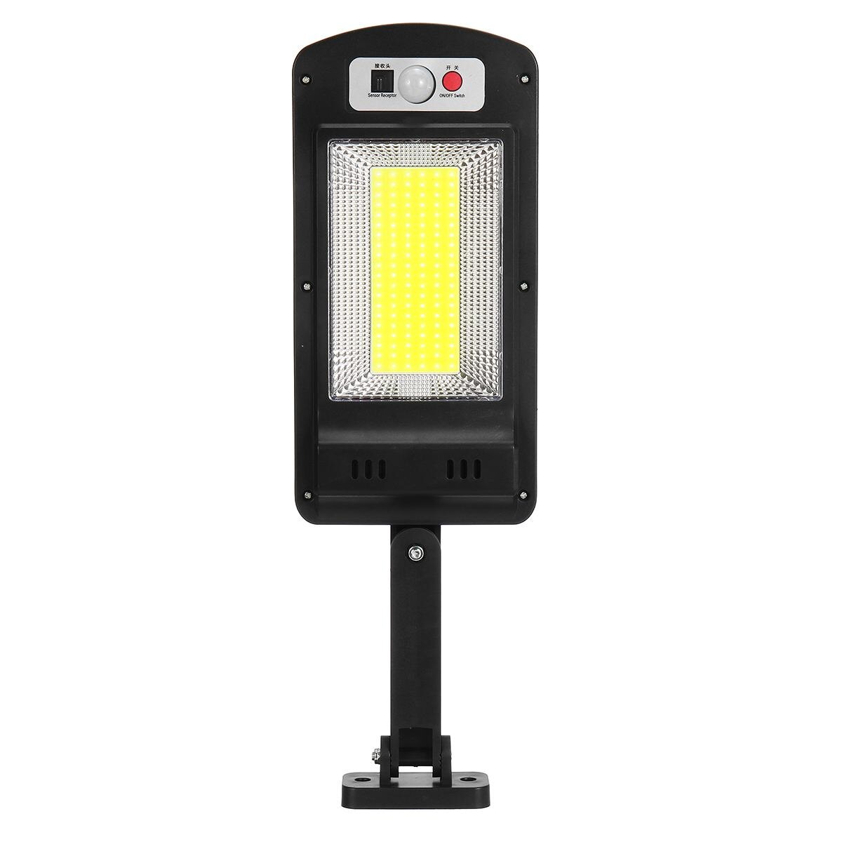 500w ledet solcelle gatelys 128 kolbe utendørs belysning sikkerhetslampe bevegelse pir sensor fjernkontroll vanntett vegglampe: Foranderlig / Med fjernkontroll