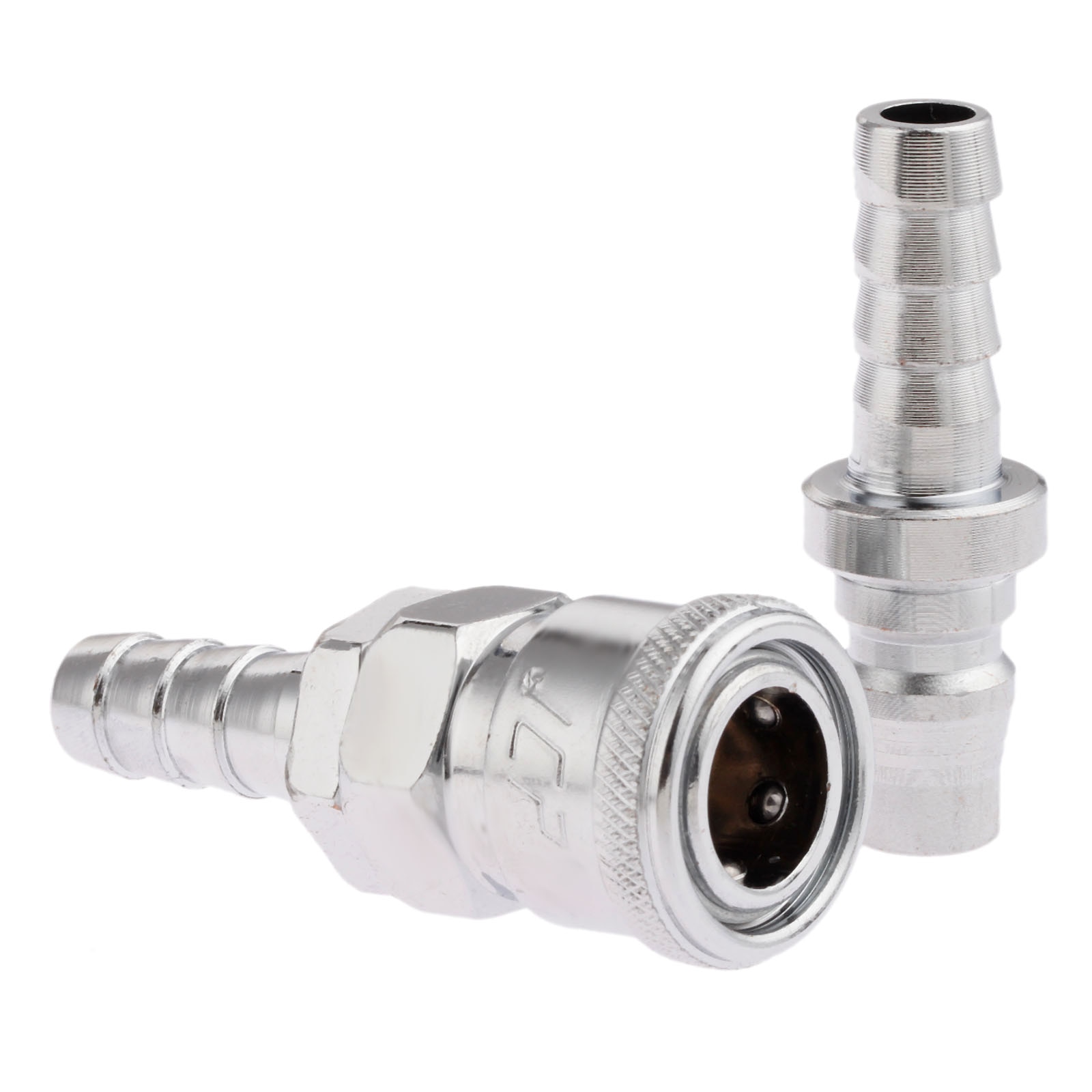 2Pcs Iron Pneumatic Fittings Air Line Hose Compressor Connector Quick Release Coupler Air Line Fittings for 10mm Hose SH30 PH30