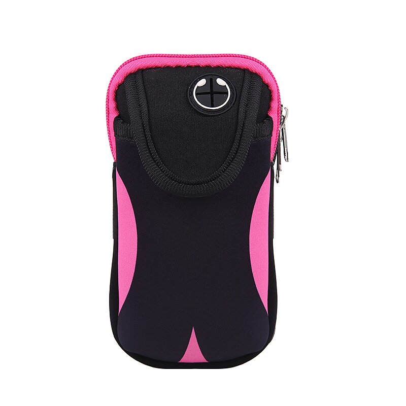 Sports Running Armband Bag Case Cover Running armband Universal Waterproof mobile phone Holder Outdoor Sport Phone Arm Pouch: Pink