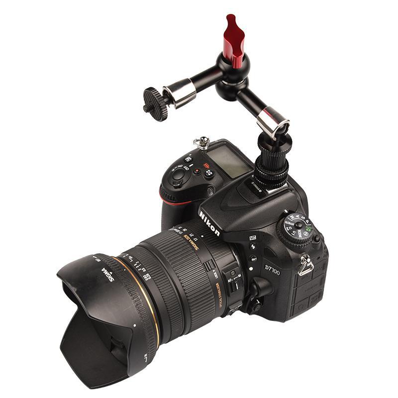 Metal 7 /11 Inch Magic Arm Articulating Magic Friction Arm Tripod Extension Arm Clamp With 14" Mount