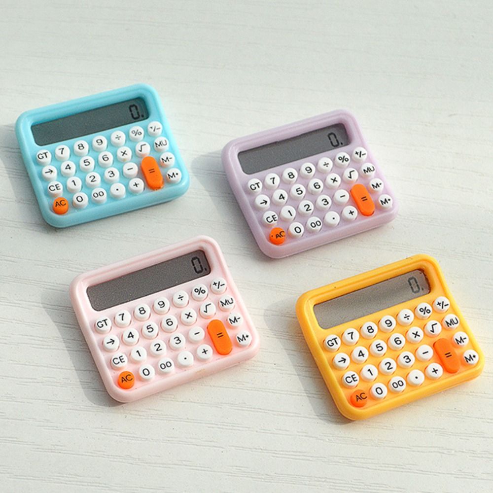 1:12 Dollhouse Calculator Electronic Calculator Model Micro life Simulation Furniture Decor School Supplies Miniature Accessory