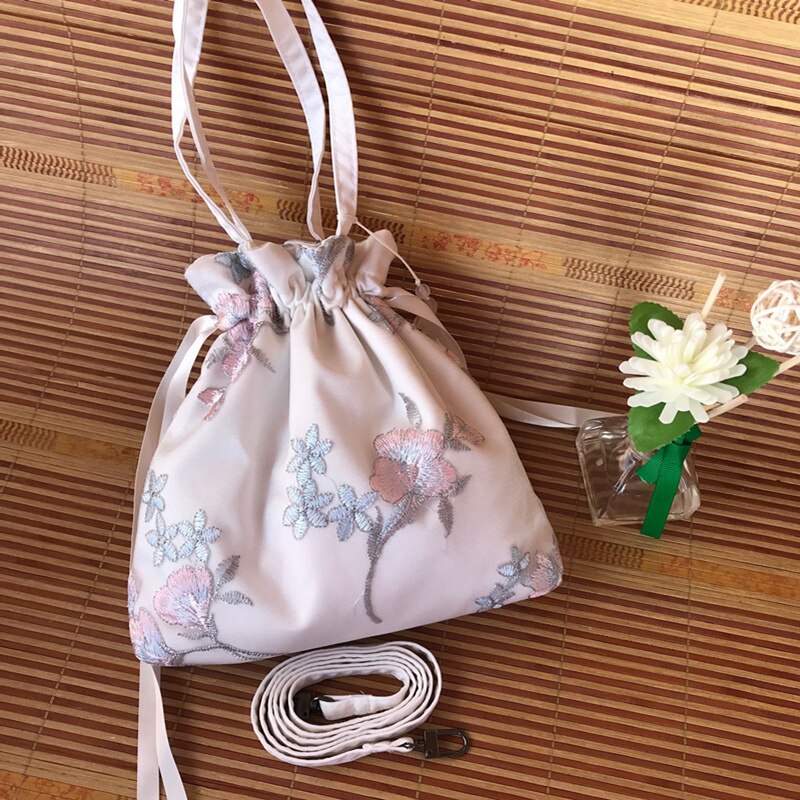 Sac à main rétro alasir pour femme, style chinois, hanfu, petites fleurs brodées, en dentelle, à bandoulière, mini sac à main rétro pour femme, sacs à ficelle: 10