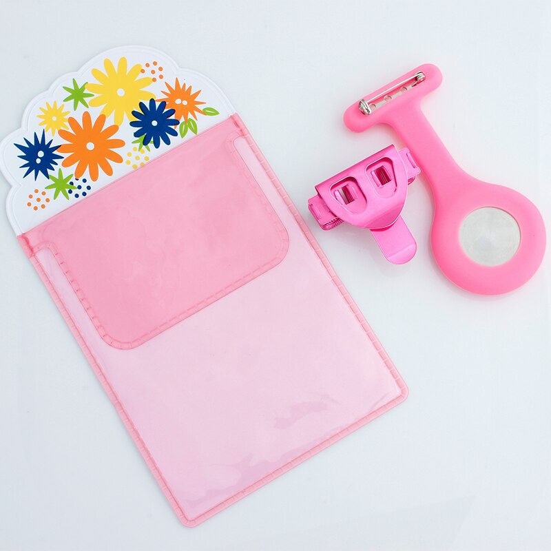 Orologio in Silicone infermiera Fob orologio regalo per allattamento clip per penna al quarzo 4 colori portapenne medici infermiere borsa per penna dedicata pratico Unisex