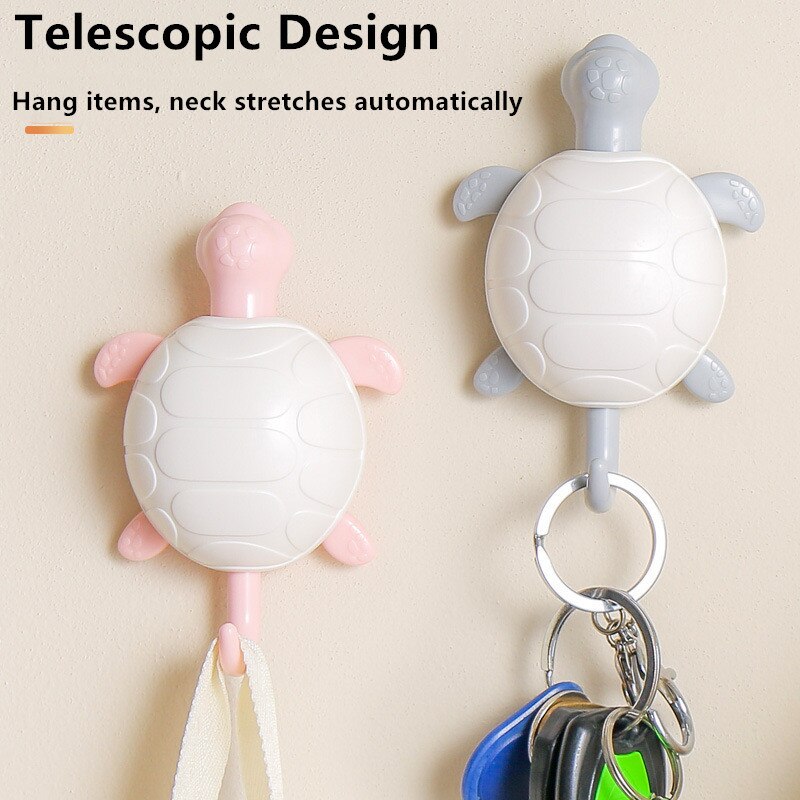 1Pc Schildpad Adhesive Haken Muur Multifunctionele Haak Sterke Zelfklevende Deur Muur Hangers Keuken Magic Hoom Accessoires