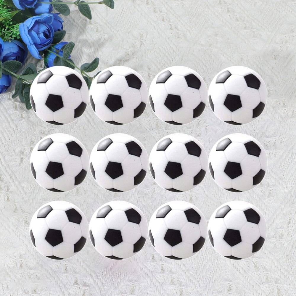 12 Pcs 31mm Table Soccer Funny Durable Interesting Tabletop Game Ball for Kids Boys