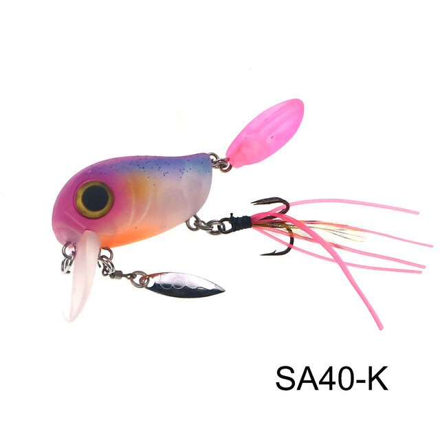 Histolure fiske sluk  sa40 sveiv 40mm 8g 12 farger flytende sluk bass gjedde wobblere crankbait: Sa40 k