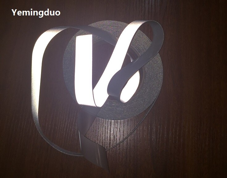 2CM*30M Bright Silver Reflective Elastic Fabric Warning Safety Clothing Garment Accessories