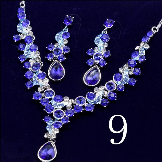 Gothic punk style simple Blue geometric neck necklace collar choker Women Accessories False Collar Statement Necklaces: 9