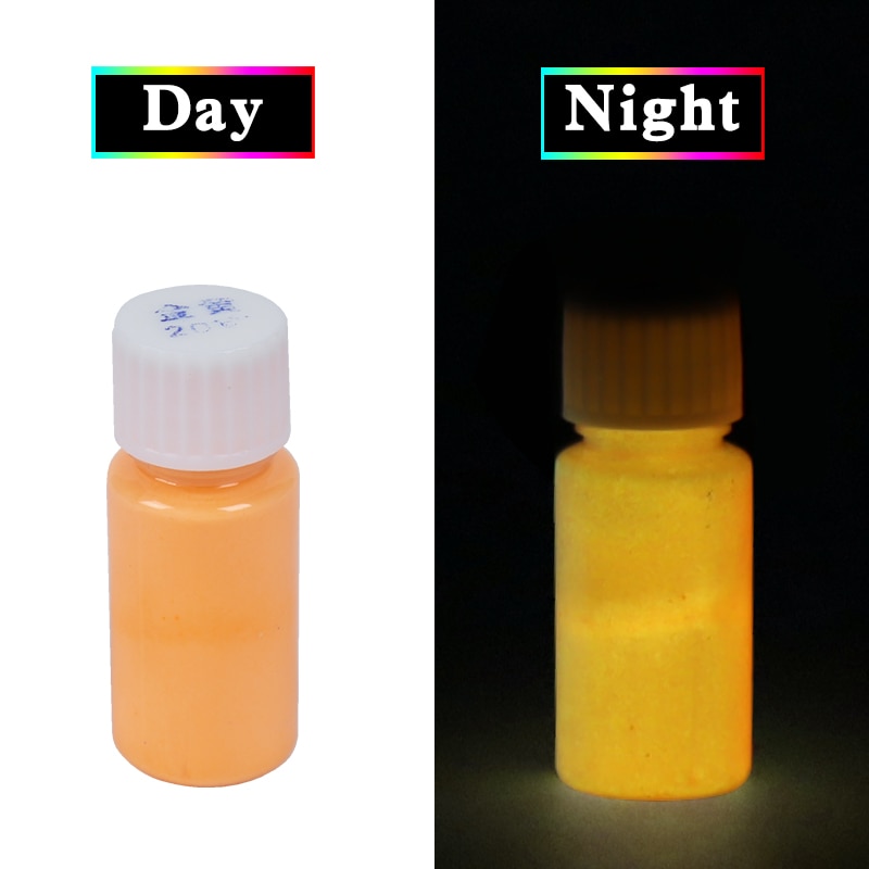 Lichtgevende Verf Glow In The Dark Fluorescerende Verf Voor Party Nail Decoratie Art Supplies 20G Goud Fosfor Verf Acryl verf
