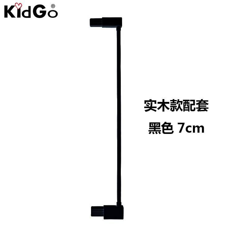 3 colors solid wood gate pet baby safety gate: 7cm black