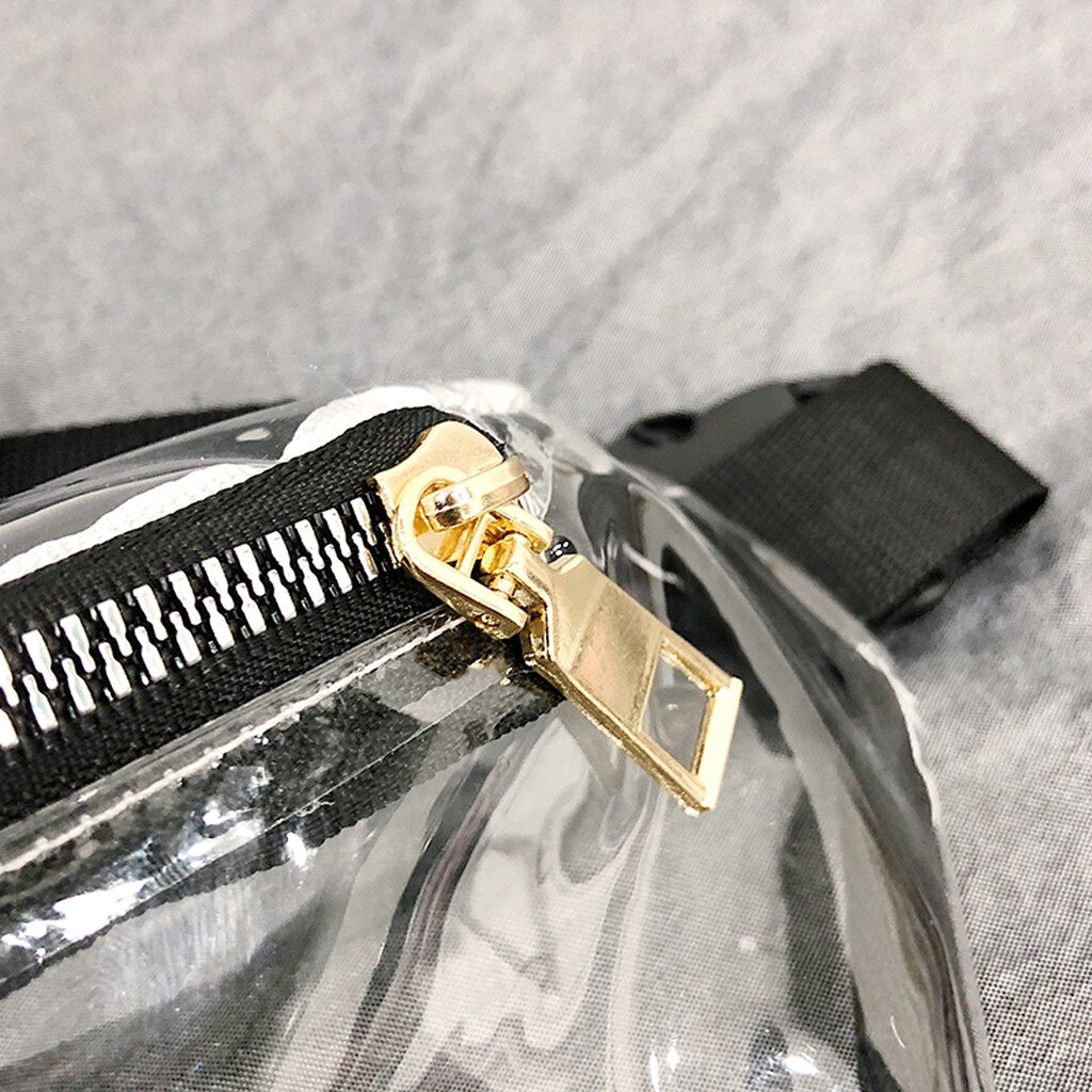 Fanny pack dame sommer midjeveske trend gjennomsiktig geléskinn multifunksjonell belteveske сумка на пояс женская