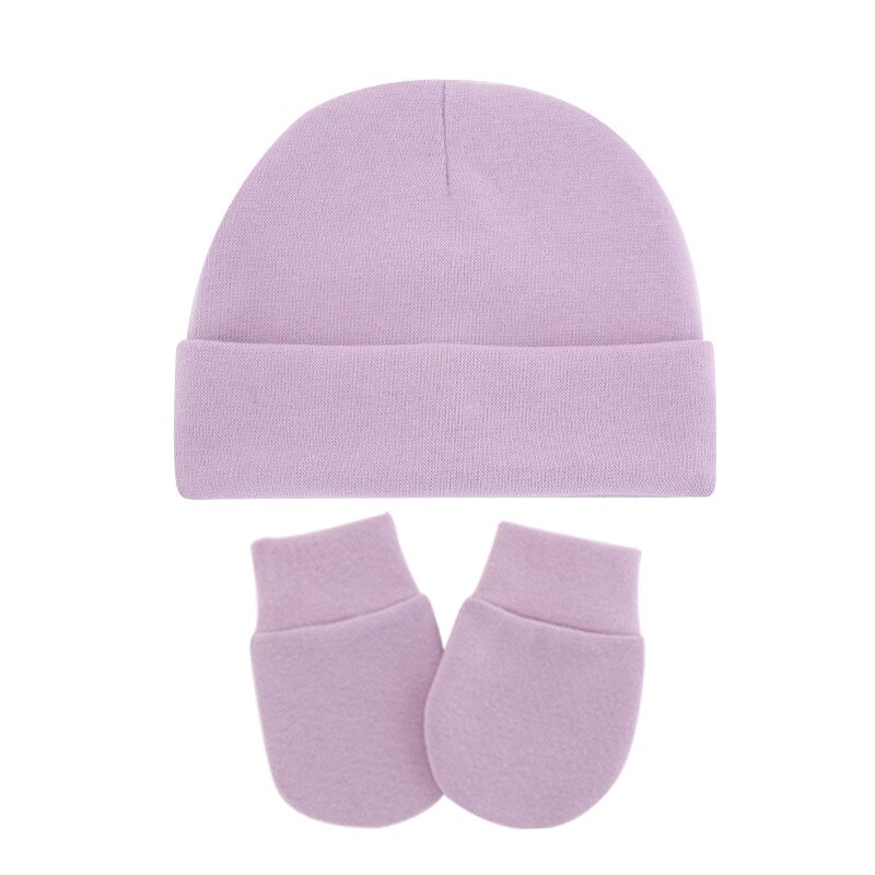 Newborn Winter Hat Gloves Set Boy Girl Warm Cotton Kids Beanies Stuff Children Accessories Baby Bonnet Babies Photography Props: E219594