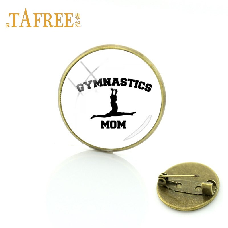 TAFREE Gymnastiek beweegt Glas cabochon dome art foto Broche sport liefhebbers gedenkteken broche kleding accessoires sieraden GY172: GY174
