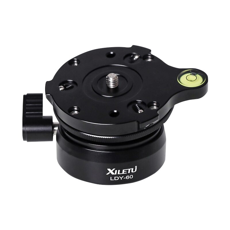 XILETU LDY60 Tripod Head Leveling Base Level Horizontal Adjustment Platform to Tripod Hemisphere aerial photography