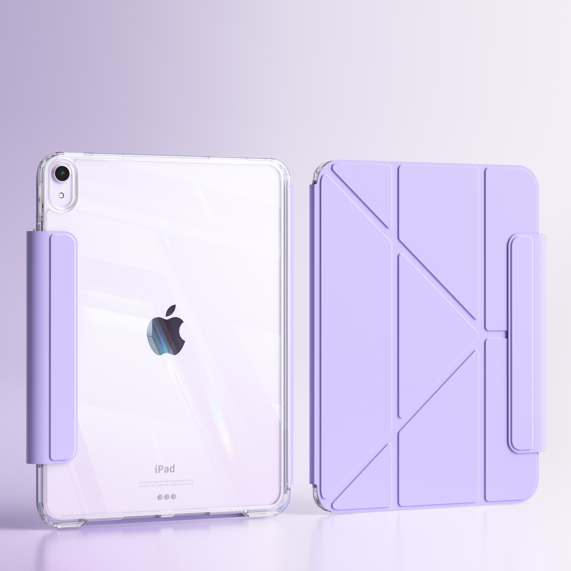 ZOYU iPad pour iPad 10th 10.9 housse coulissante amovible, pour iPad Pro 11 Air 11 Air 4/5 10.2 7/8/9th mini 6 housse à boucle magnétique: Treize / WHITE