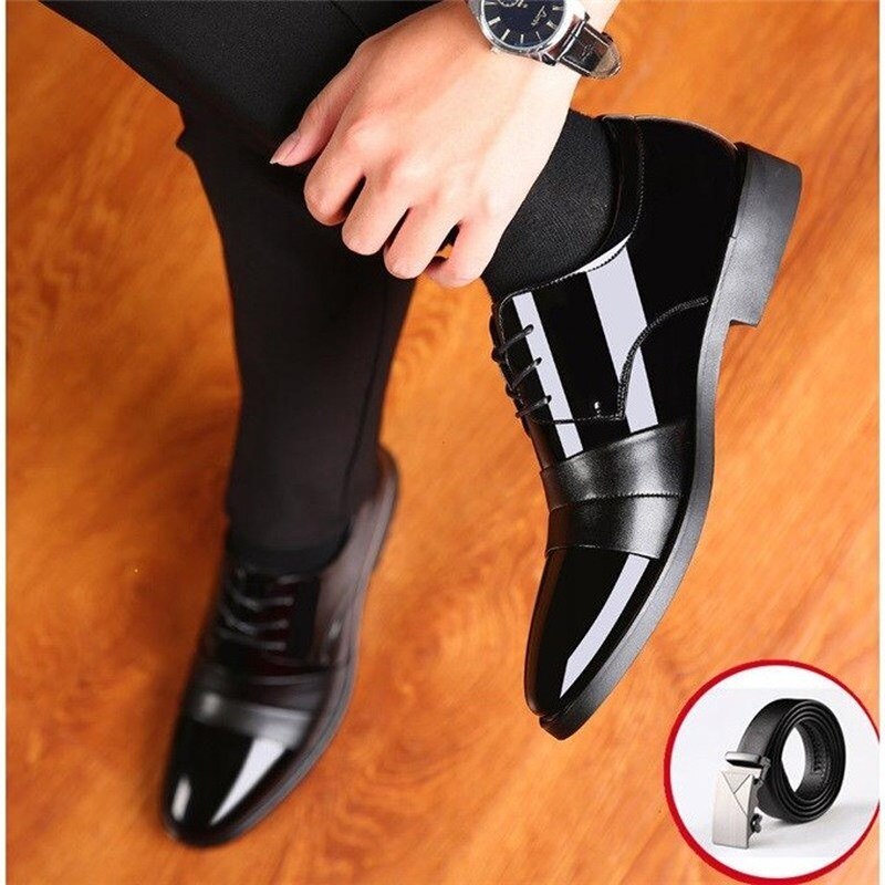 ACEBUY2 Zapatos de vestir de verano para hombre, zapatos de cuero para hombres, zapatos coreanos de negocios, zapatos para hombres