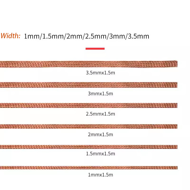 Alambre de soldadura, trenza para desoldar, removedor de soldadura, mecha, cable de plomo, flujo, herramienta de reparación BGA