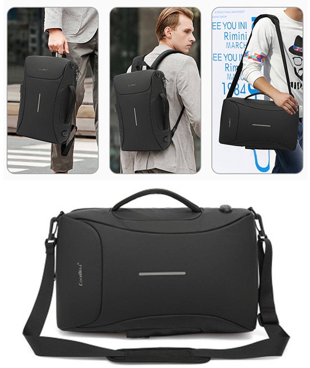 COOLBELL Backpack Travel Business Backpack Shoulder Hand Bag 15.6Inch USB Laptop Backpack Nylon Waterproof Backpack