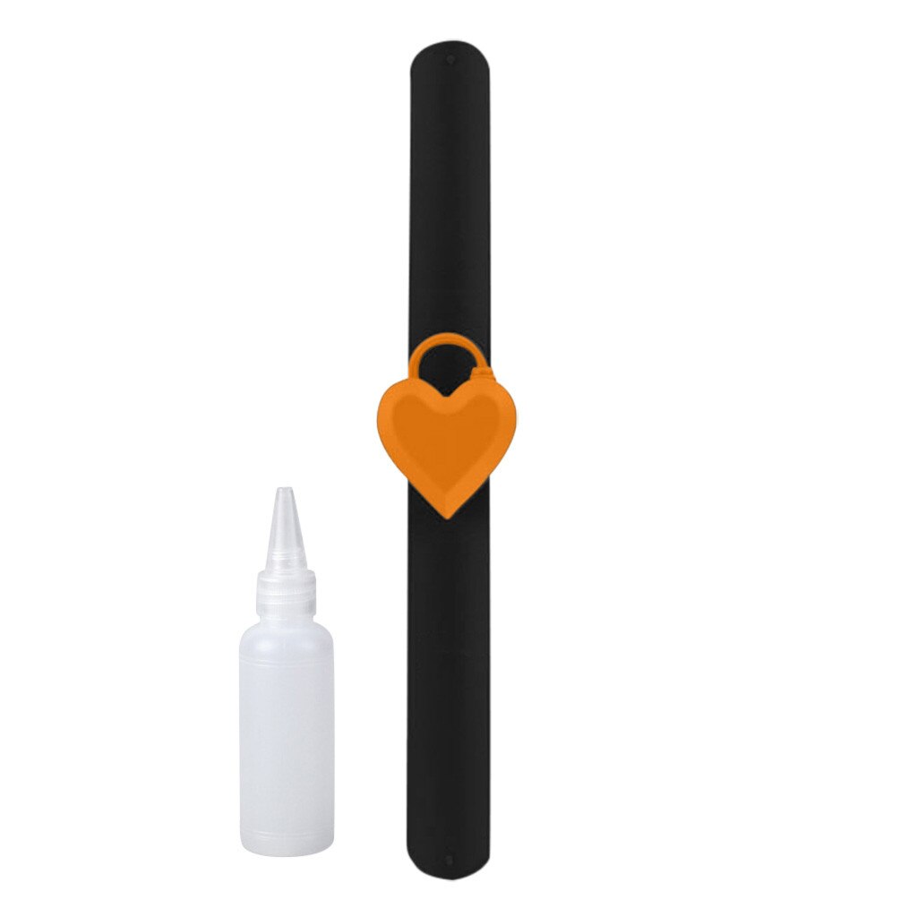 Gel de nettoyage des mains distribution Bracelet amour coeur Portable Bracelet Portable distributeur Bracelet petit distributeur de savon B11: C