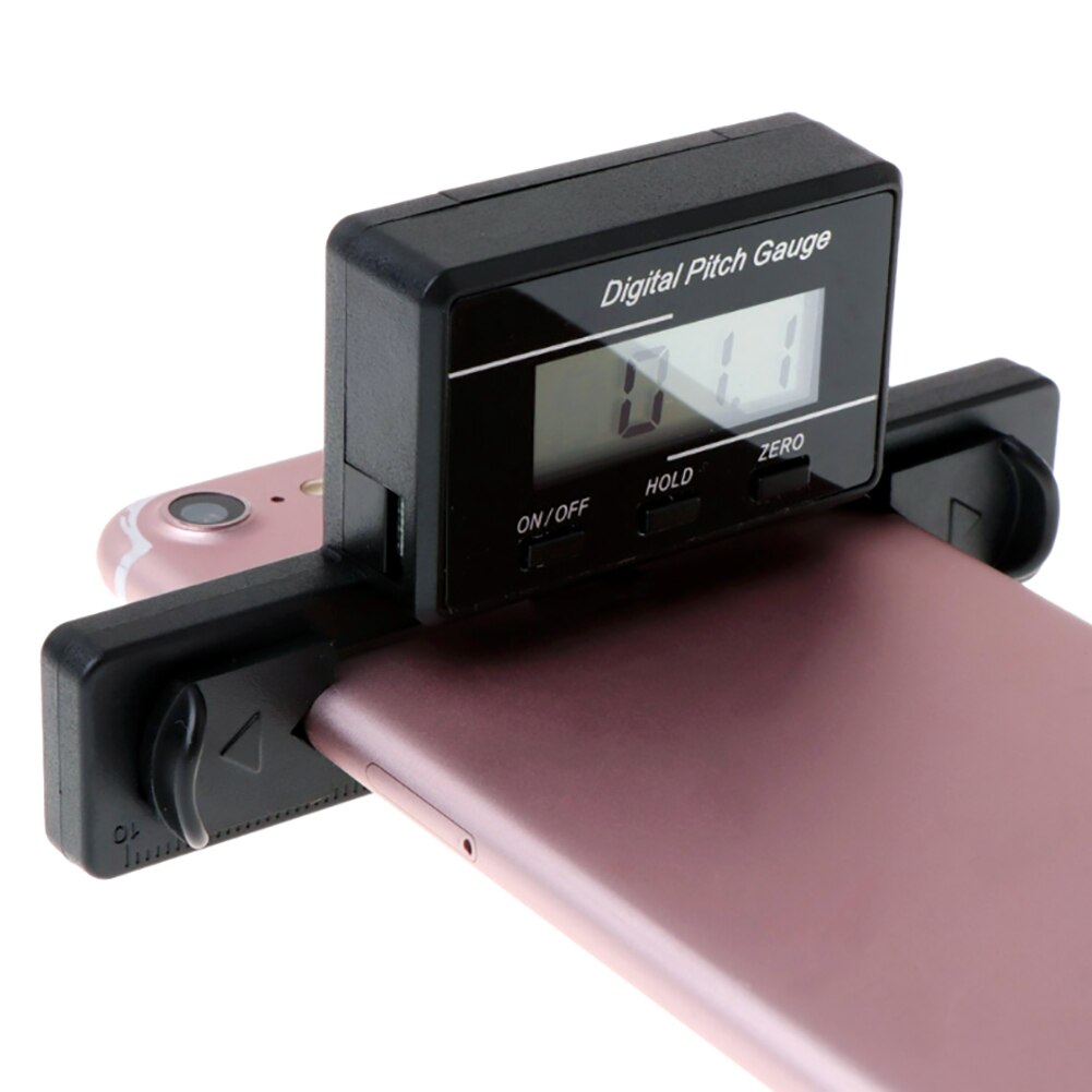 TL90 Digital Pitch Gauge LCD Backlight Display Blades Angle Measure Level Tool Angle Finder Protractor