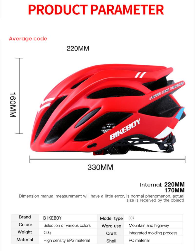 Cycling Helmet with Light Bike Ultralight Helmet Intergrally-molded Mountain Road bike Bicycle MTB Helmet Safe Bike Accessories