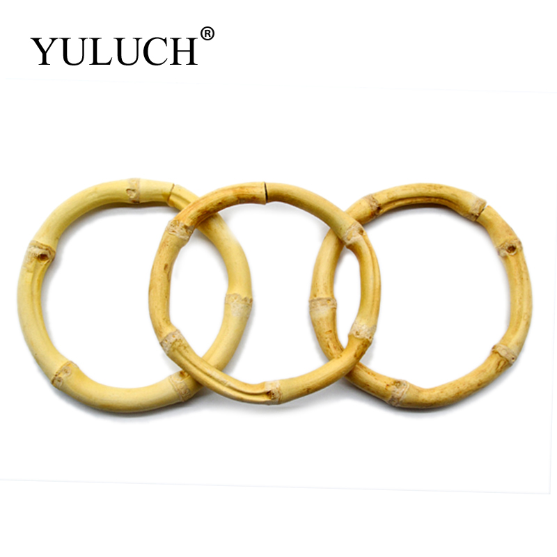 Yuluch pulseira extra grande, bracelete de bambu natural simples, joias para mulheres/moças, presente, estilo hiperbola redondo