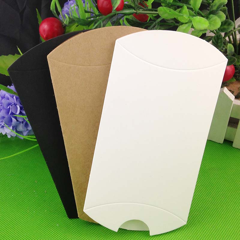 zerongE jewelry pillow box black/brown/white color cardboard paper box 20pcs per lot for /candy favors/products