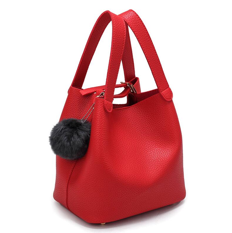 Sacs à main en cuir PU pour femmes, sac à épaule plus grand pour dames, sacoche à bandoulière pour dames: Red