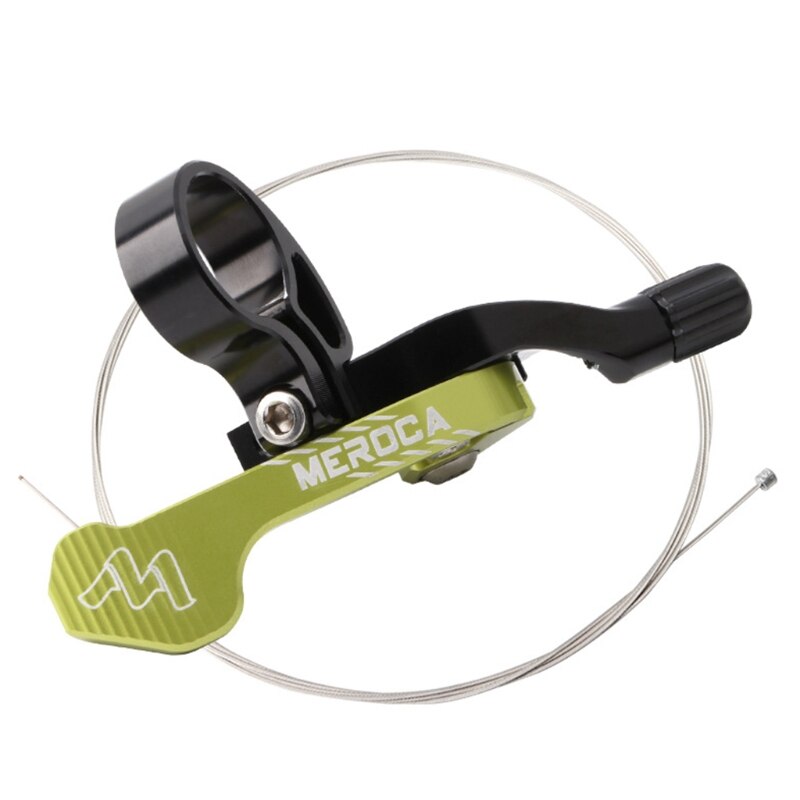 UpDown Mountain Bike Dropper Seatpost Remote Controller Adjustable Handle High-strength Aluminum Frame Bike Repair Parts: Green