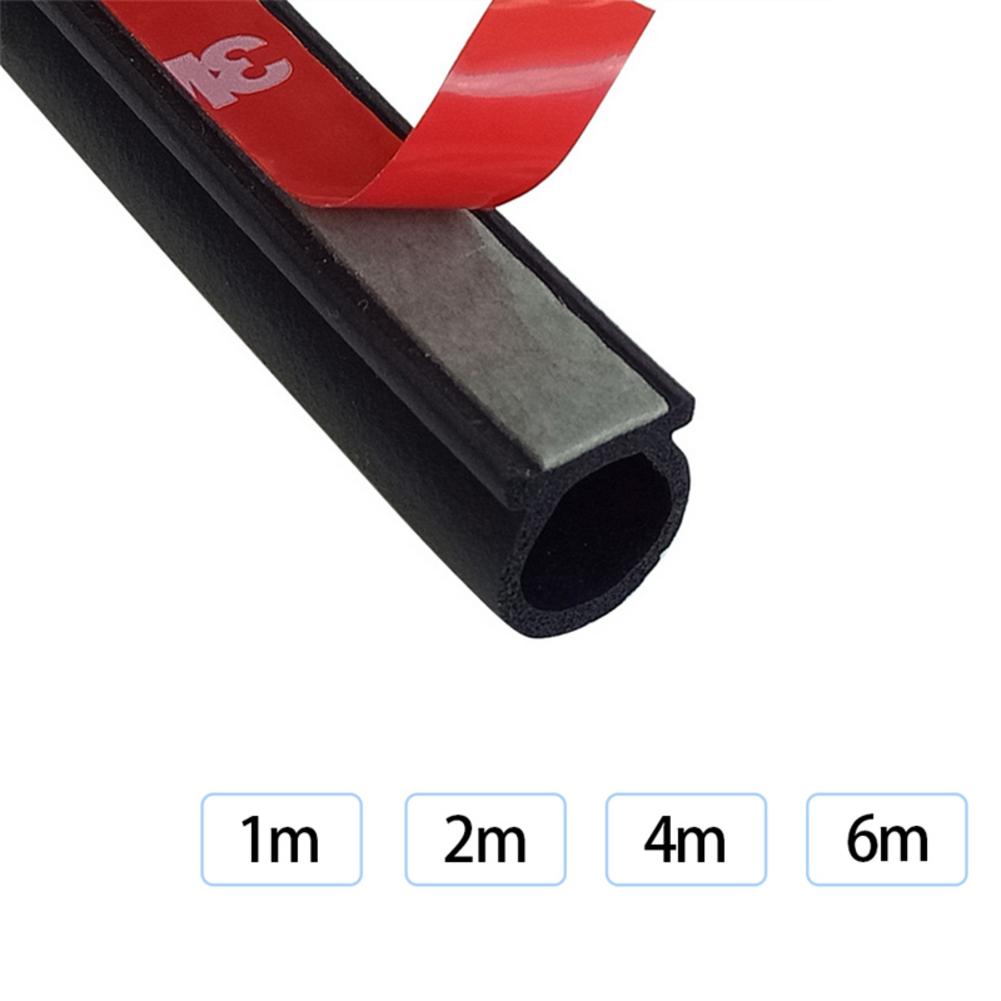 Rubber Seal Filler Car Large Size D Character Model Weatherstrip Sound Insulation Seal Filler 3M Car Rubber Seal Filler