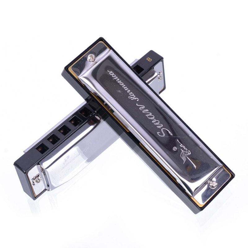 Munnspill swan  sw1020-7t bluesband 7 deler blues harpe diatonisk munnspill sett med etui + kluter