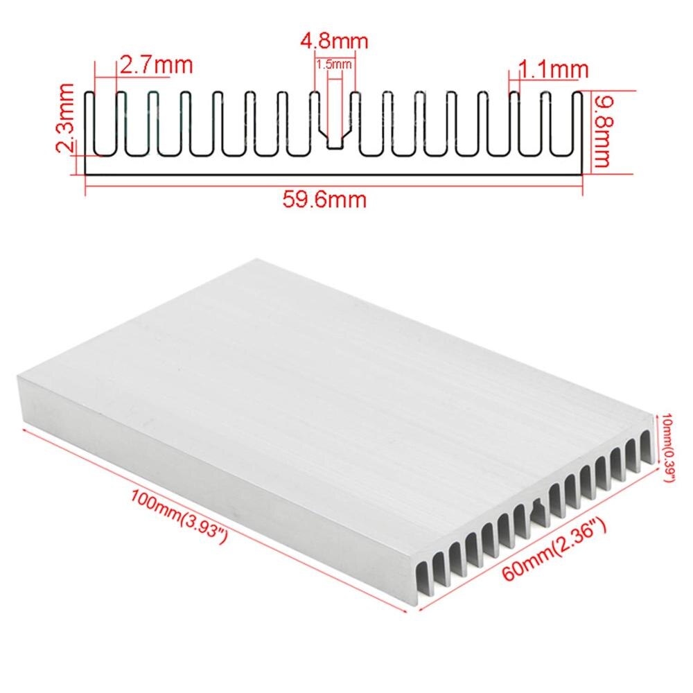 Heatsink 100x60x10mm Power Amplifier Aluminum Heatsink Heat sink Radiator Module Radiator Special for Cooling
