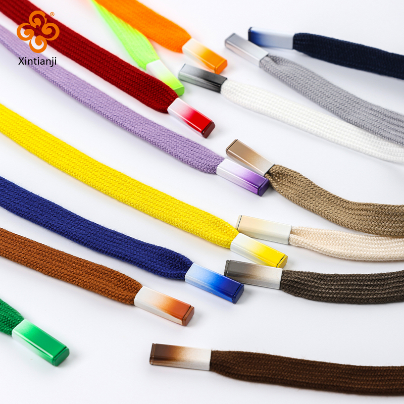 Tapones planos de algodón con capucha de 12mm, cordones gordos, cordón retorcido, pantalones, cuerda, cordón de repuesto, accesorios de costura DIY