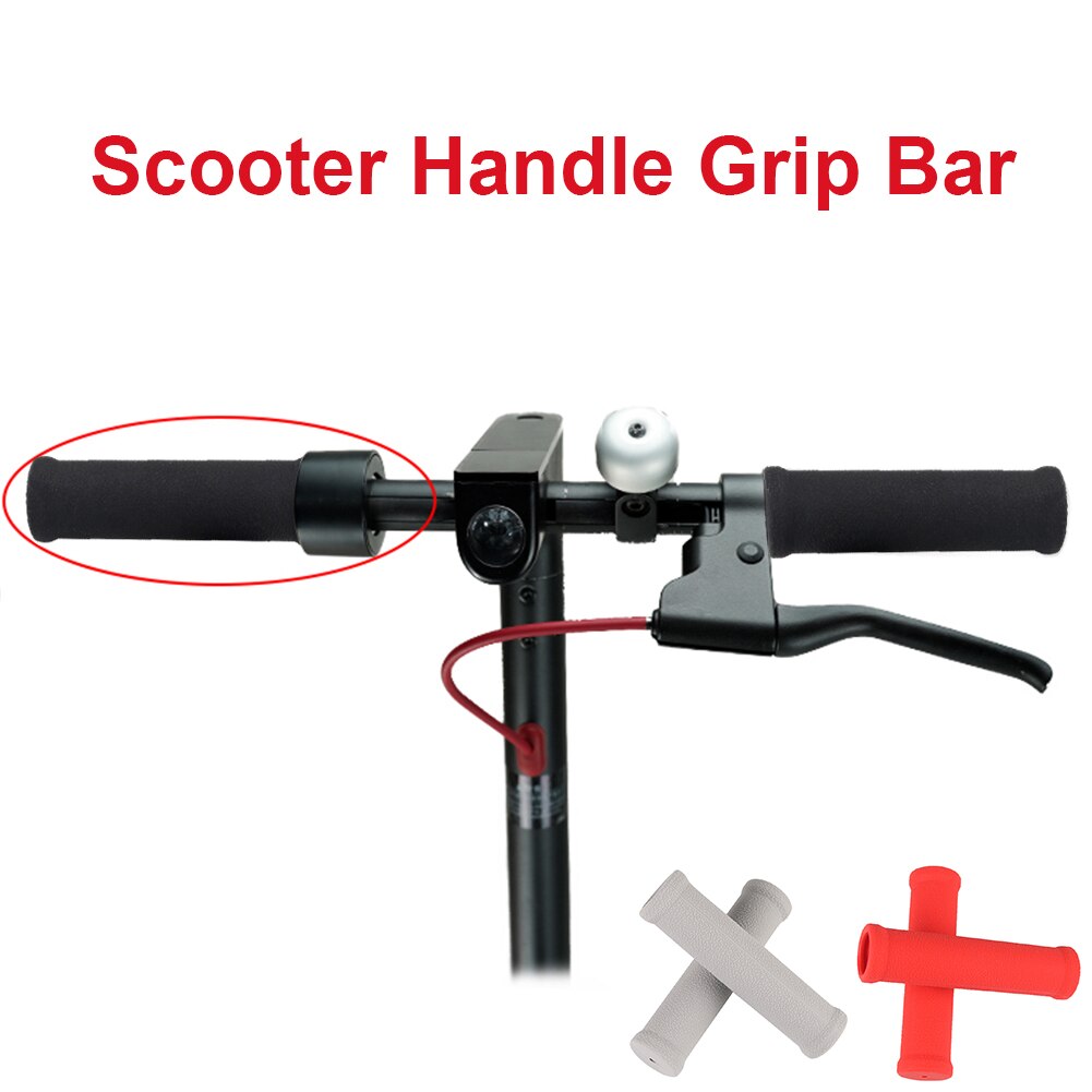 2PCS For Xiaomi Mijia M365 Electric Scooter Handle Grip Rubber Protective Covers Non-slip Bar Sleeve Scooter Cycling Accessories