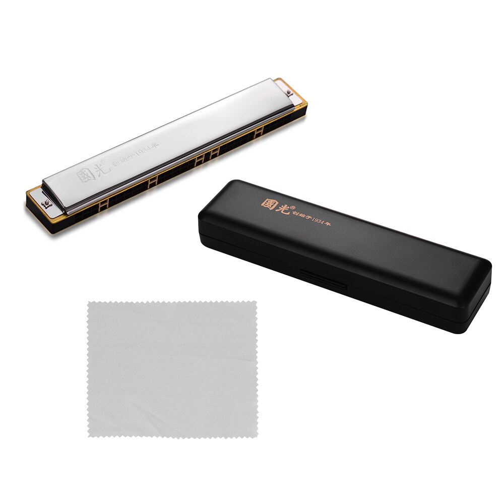 28 Hole Key Of C Play Harmonica Tremolo Harmonica Mouth Organ Double Row For Blues Jazz Rock Folk Musical Beginner Instrument