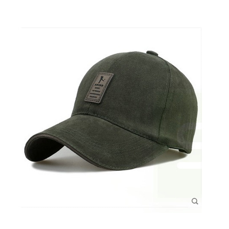 Mannen Verstelbare Baseball Cap Casual Leisure Hoeden Mode Jongen Snapback Hoed Caps: Green