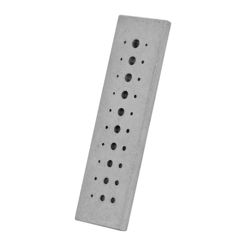 Rvs Klinken Stake Tool 30 Gaten Punch Blok Juweliers Repair Tool Horlogemaker Horloge Accessoires Repareren Gereedschap