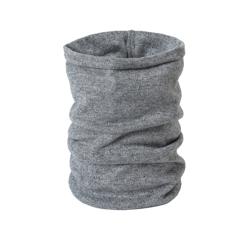 Winter Ring Nacken Schal Frauen Feste Kaschmir Snood Nacken Schals Baumwolle Ich bin Freien Warme Runde Schals für Männer Maske Thermische unisex: grau