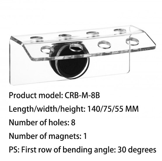 Fontes Marinhas De Aquário Acrílico Coral Magnético Frag Suporte De Tomada Suporte Para 15Mm De Espessura De Vidro: Magnetic CRB-M-8B