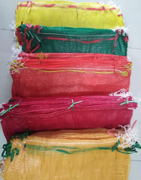 Sacs en maille pour bois de chauffage, sac en maille pour fruits et légumes, pochette en maille tissée