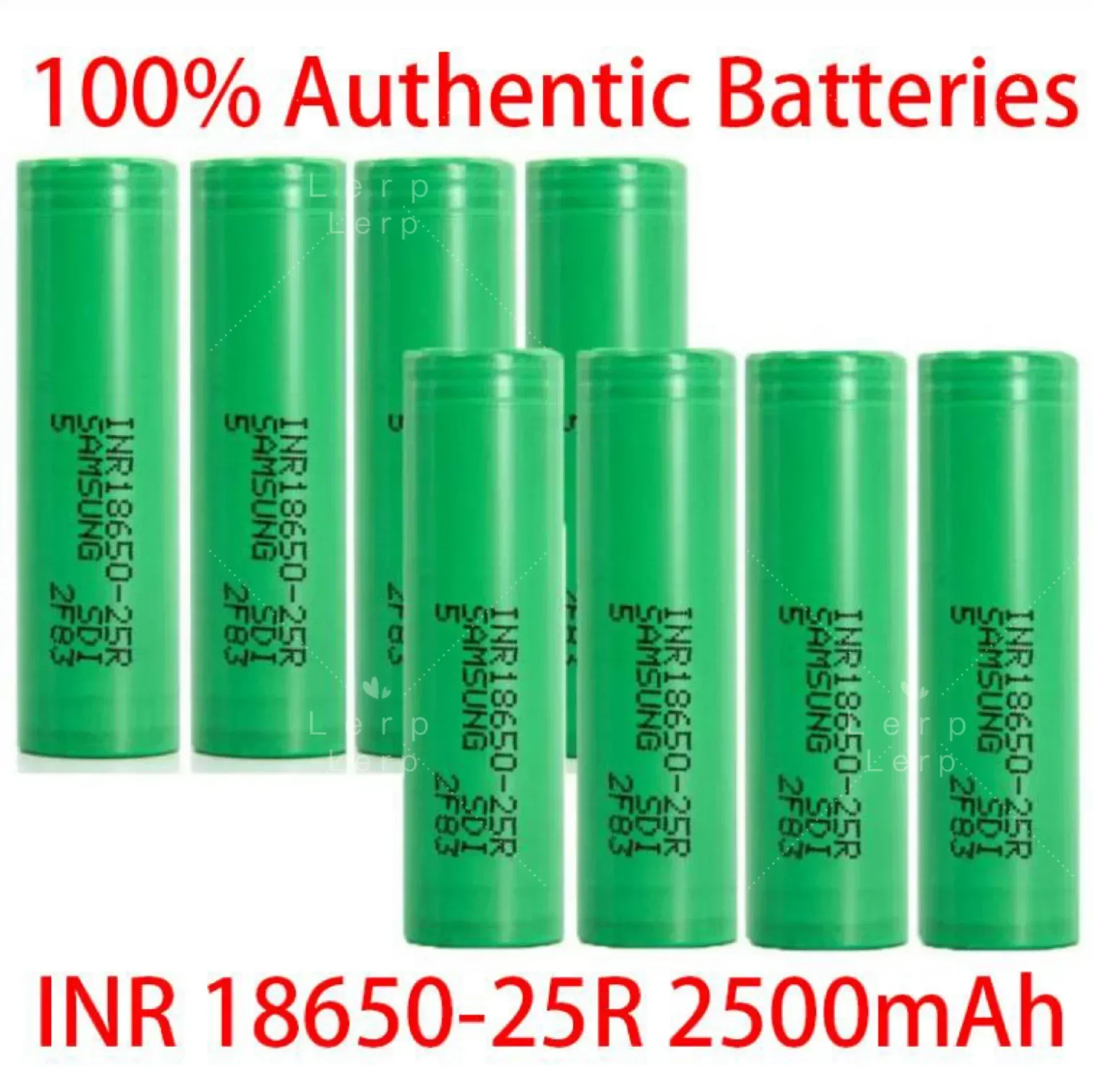 100% original INR18650 25R 2500mAh 3.7V 18650 battery, 20A OpladBare Hoge Stroom lithium battery, rechargeable battery.
