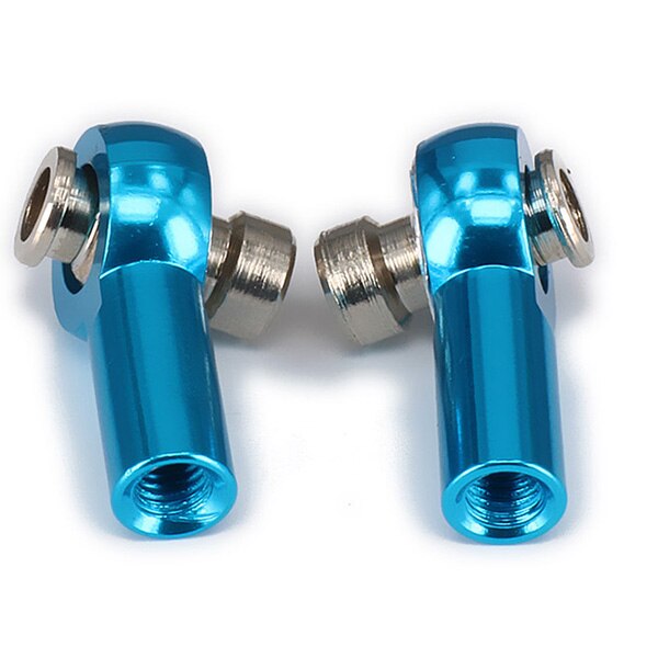 M3 3mm Thread 18mm Length Link Rod End Ball Joint Ball Head Holder Tie rod end, Ball Link for RC car 2pcs Alloy aluminum HSP HPI: Blue